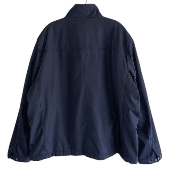 Calvin Klein Navy Blue Zip Up Jacket Men XL Classic Long Sleeve High Mock Neck - Picture 5 of 14